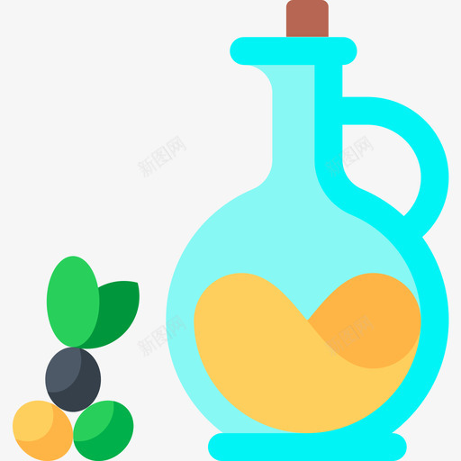 橄榄油素食食品5无糖图标svg_新图网 https://ixintu.com 无糖 橄榄油 素食 食品