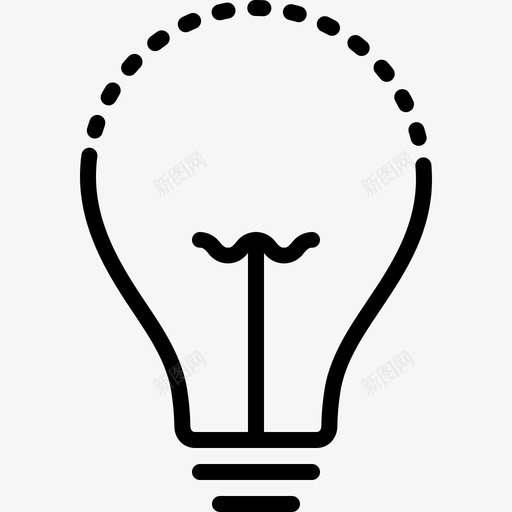 创意电灯泡照明电源图标svg_新图网 https://ixintu.com 创意 照明 电源 电灯泡