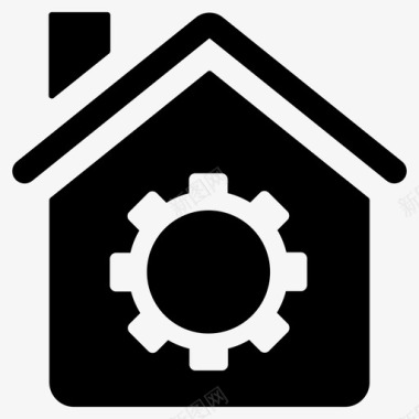 家庭设置房屋设置地产图标图标