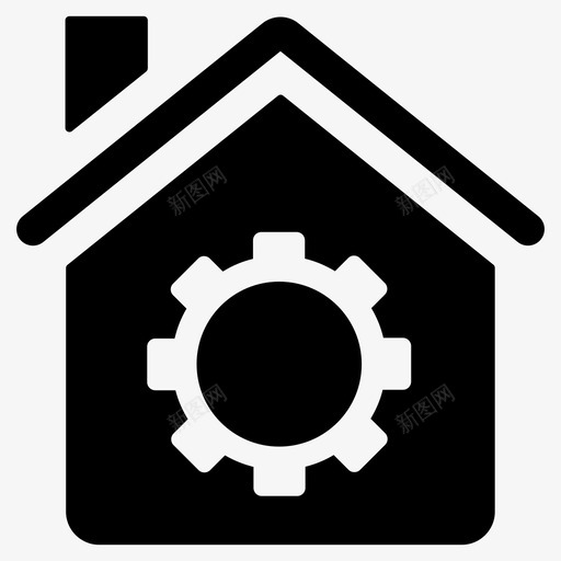 家庭设置房屋设置地产图标svg_新图网 https://ixintu.com 图标 地产 字形 家庭 建筑 房地产 房屋 设置