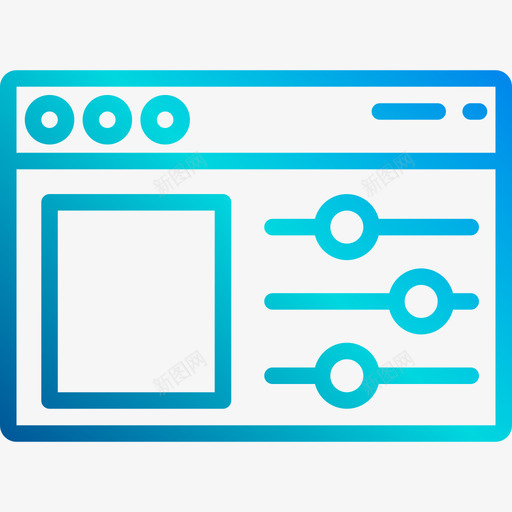 界面网页平面2线性渐变图标svg_新图网 https://ixintu.com 平面设计 渐变 界面 线性 网页