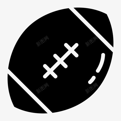 美式足球游戏运动图标svg_新图网 https://ixintu.com 体育实心 游戏 美式足球 运动