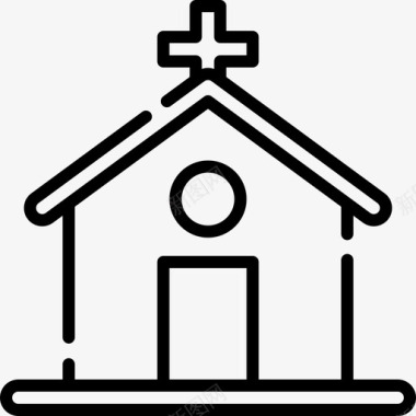 教堂葬礼28直系图标图标