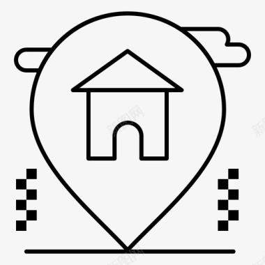 位置家房子图标图标