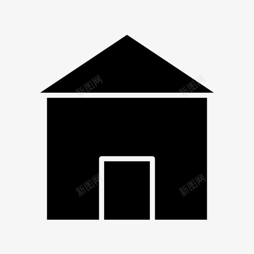 建筑家房子图标svg_新图网 https://ixintu.com Uux 基本 字形 建筑 房子 网页
