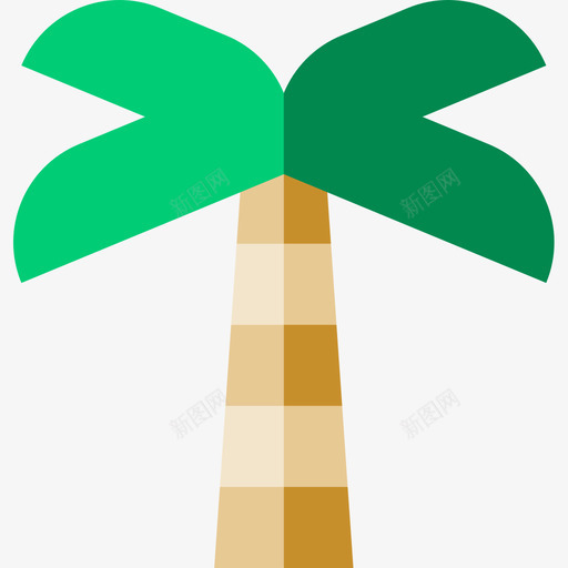 棕榈树沙漠16平坦图标svg_新图网 https://ixintu.com 平坦 棕榈树 沙漠16