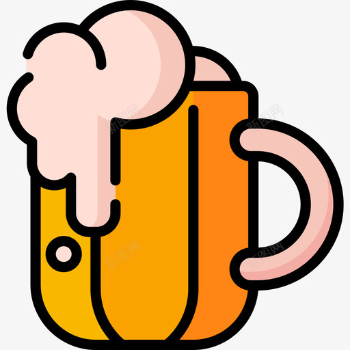 啤酒派对庆祝13线性颜色图标svg_新图网 https://ixintu.com 啤酒 派对庆祝13 线性颜色