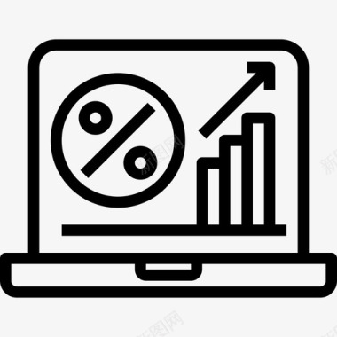 分析折扣4线性图标图标