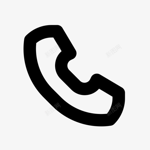 电话接听呼叫图标svg_新图网 https://ixintu.com 业务和管理线路 呼叫 接听 电话 管理 联系