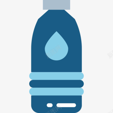 水瓶eco12扁平图标图标