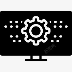 数字编程编程数字监视器图标高清图片