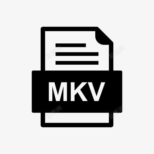 mkv文件文件图标文件类型格式svg_新图网 https://ixintu.com 41种 mkv 图标 文件 格式 类型