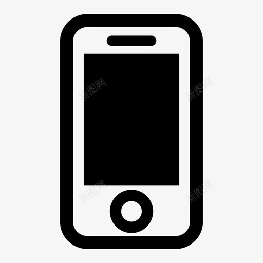 智能手机通讯iphone图标svg_新图网 https://ixintu.com iphone 手机 智能 科技 通讯