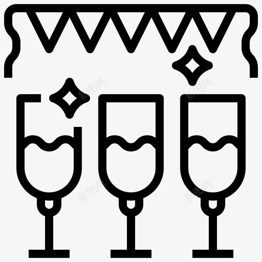 香槟免费时间20直系图标svg_新图网 https://ixintu.com 免费 直系 费时间 香槟