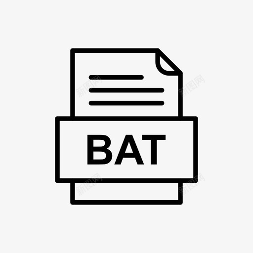 bat文件文件图标文件类型格式svg_新图网 https://ixintu.com 41种 bat 图标 文件 格式 类型