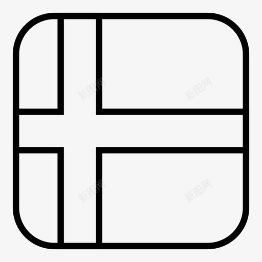 丹麦国旗dnk国家图标svg_新图网 https://ixintu.com dnk 世界 丹麦 国家 国旗 圆形 方形 简化