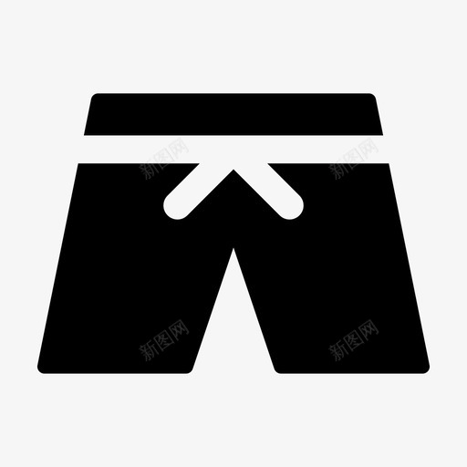 裤子海滩布料图标svg_新图网 https://ixintu.com jumpicon 冲浪 夏季 字形 布料 海滩 短裤 裤子 训练