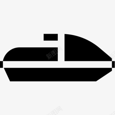 喷气式摩托艇运动87型充气式图标图标