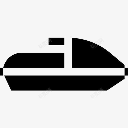 喷气式摩托艇运动87型充气式图标svg_新图网 https://ixintu.com 充气式 喷气式摩托艇 运动87型