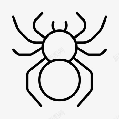 蜘蛛动物野生动物图标图标