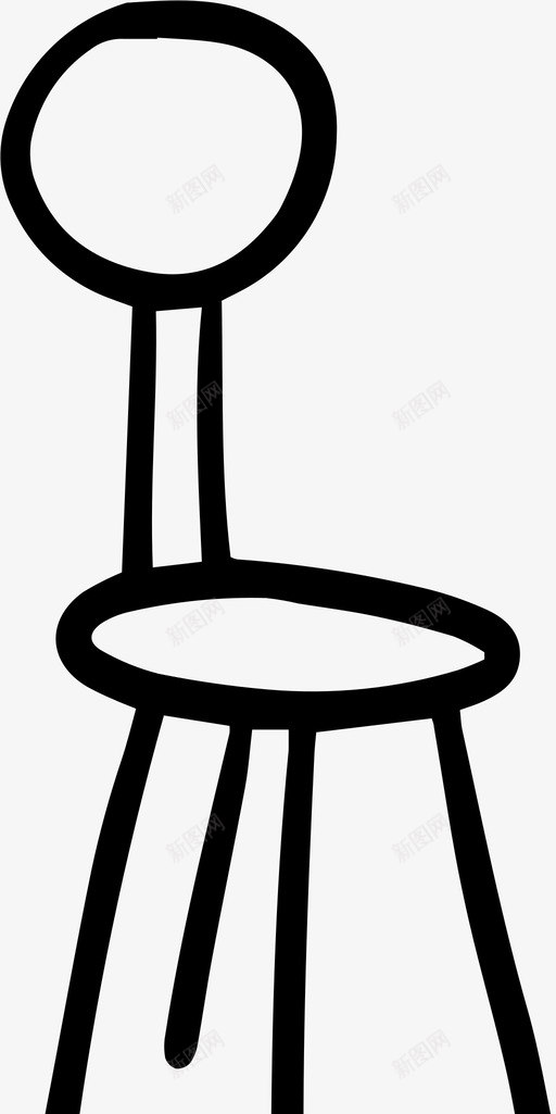 椅子酒吧咖啡厅图标svg_新图网 https://ixintu.com 内饰 卡通 咖啡厅 家具 座椅 椅子 酒吧