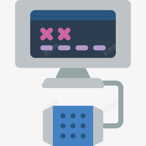 数字网络安全15扁平图标svg_新图网 https://ixintu.com 扁平 数字 网络安全