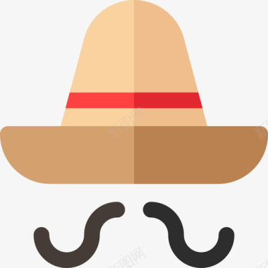 墨西哥帽cincodemayo9扁平图标图标