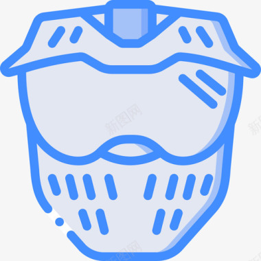 头盔探险运动17蓝色图标图标