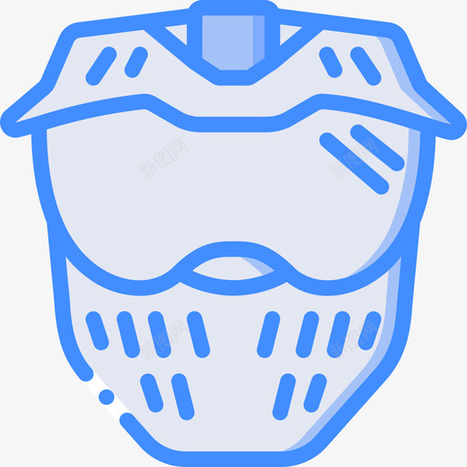 头盔探险运动17蓝色图标svg_新图网 https://ixintu.com 头盔 探险 蓝色 运动