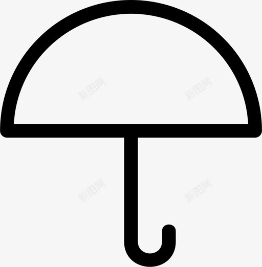 雨伞保护安全图标svg_新图网 https://ixintu.com 保护 四季 安全 潮湿 雨伞