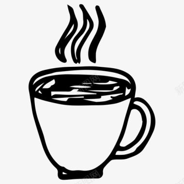 咖啡咖啡休息马克杯图标图标