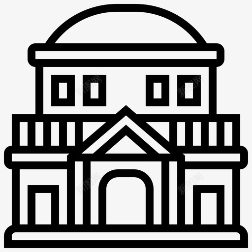 上诉建筑师建筑图标svg_新图网 https://ixintu.com 上诉 建筑 建筑师 法律和司法 法院
