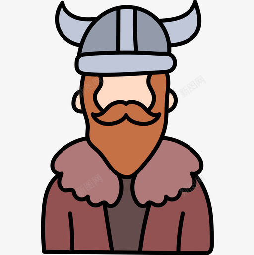 VikingAvatars55color图标svg_新图网 https://ixintu.com Avatars Viking color