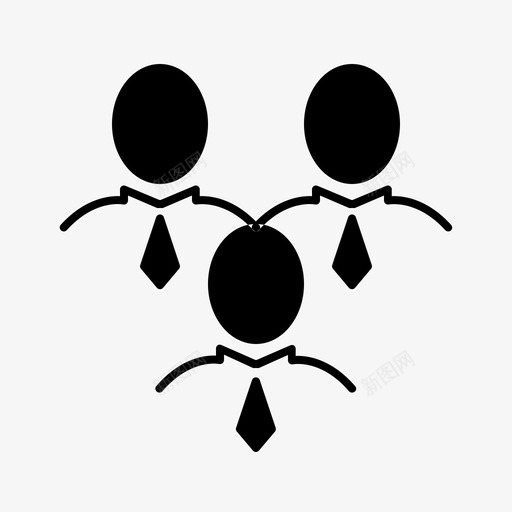 员工业务团队图标svg_新图网 https://ixintu.com 业务 公司 员工 团队 工作