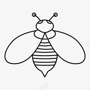 蜜蜂动物虫子图标图标