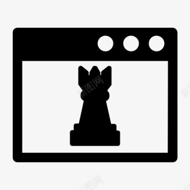 国王商业国际象棋图标图标