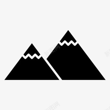 高山探险攀岩图标图标
