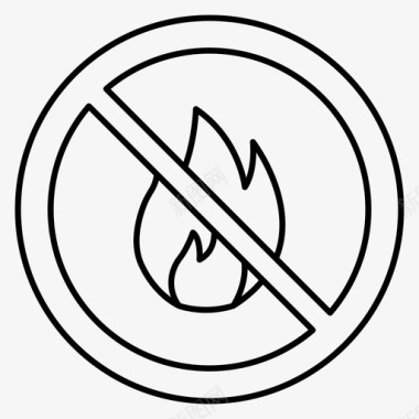 不允许阻塞火灾图标图标