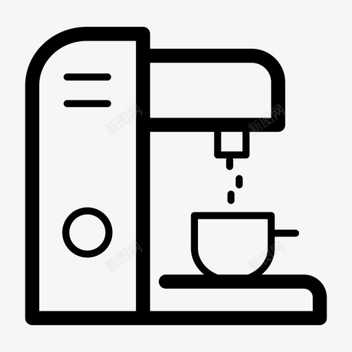 浓缩咖啡机咖啡咖啡因图标svg_新图网 https://ixintu.com 咖啡 咖啡因 咖啡机 浓缩 热饮 饮料