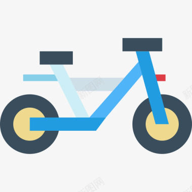 自行车运输152扁平图标图标