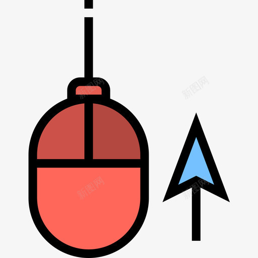 鼠标艺术19线颜色图标svg_新图网 https://ixintu.com 线颜色 艺术设计19 鼠标