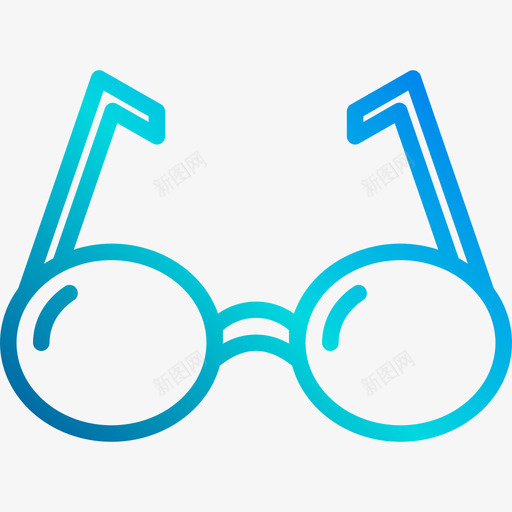 眼镜书写器2线性梯度图标svg_新图网 https://ixintu.com 书写器 梯度 眼镜 线性