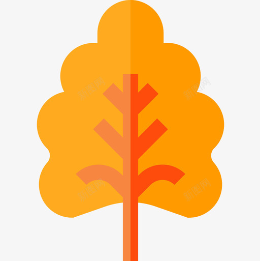 自然橡木54平叶图标svg_新图网 https://ixintu.com 平叶 橡木 自然