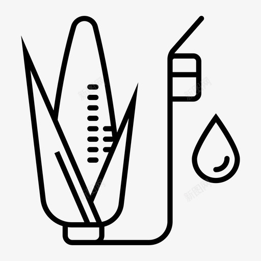 玉米能源生物燃料玉米油图标svg_新图网 https://ixintu.com 乙醇 图标 燃料 玉米 玉米油 生态 生物 线图 能源