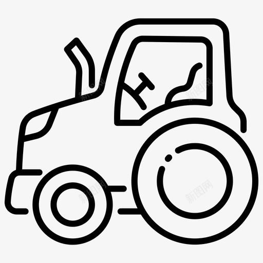 拖拉机农业农场图标svg_新图网 https://ixintu.com 农业 农场 拖拉机 机械 车辆