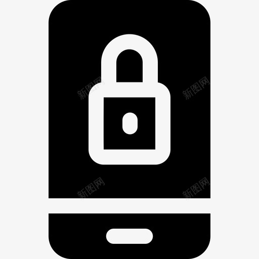 智能手机防护安全9填充图标svg_新图网 https://ixintu.com 填充 智能手机 防护安全9