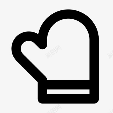 烤箱手套烹饪手套图标图标