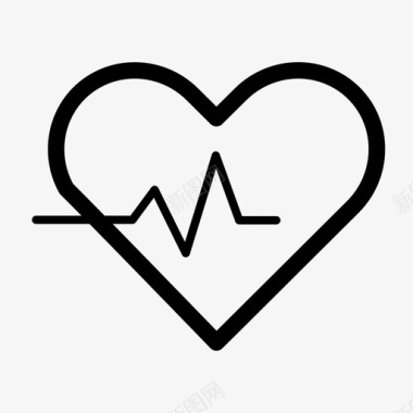 脉搏健康心脏图标图标