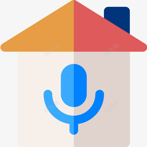 语音smarthome3扁平图标svg_新图网 https://ixintu.com smarthome 扁平 语音