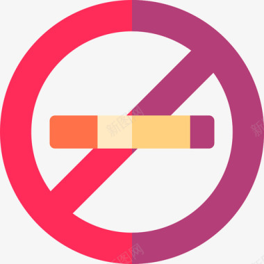 禁止吸烟公共交通3公寓图标图标